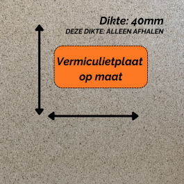 vermiculietplaat op maat (dikte 40mm) | 123rookkanaal