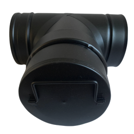 DINAK DW Black pellet inspectie-element Ø100mm | 123rookkanaal