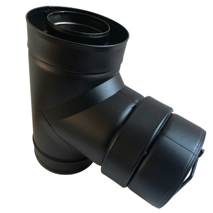 DINAK DW Black pellet inspectie-element Ø100mm | 123rookkanaal
