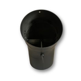 Kachelpijp enkelwandig bocht 45 graden + luik Ø150mm design | 123rookkanaal