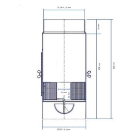 Houtrookfilter KAMINfilterKAT ø150mm enkelwandig rookkanaal | 123rookkanaal