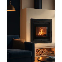 Kratki NEL DECO inbouwhaard met keramiek | 123rookkanaal