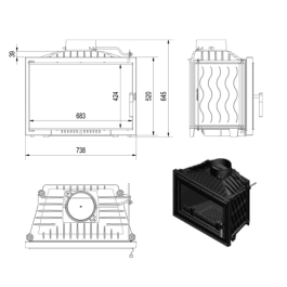 Kratki Simple inbouwhaard | 123rookkanaal