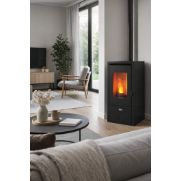 Next Alessia zwart 6kW | 123rookkanaal