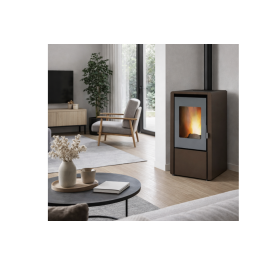 Petite 6kW Pelletkachel bruin | 123rookkanaal