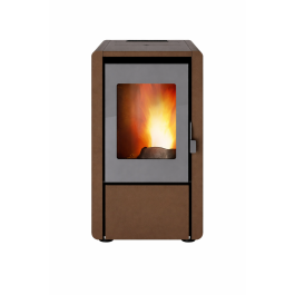 Petite 6kW Pelletkachel bruin | 123rookkanaal