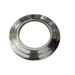 RVS pelletpijp enkelwandig rozet smal Ø100mm pelletkachel (rand 3cm) | 123rookkanaal