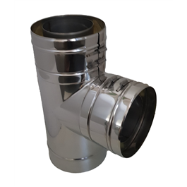 Hagemann & Machmer V3 DW T-stuk dubbelwandig rookkanaal Ø250mm | 123rookkanaal