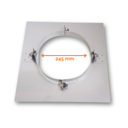 Hagemann & Machmer V3 Vloersteun dubbelwandig rookkanaal Ø180mm | 123rookkanaal