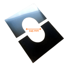 Hagemann & Machmer V3 DW Brandseparatieplaat 1-65 graden Ø180mm | 123rookkanaal