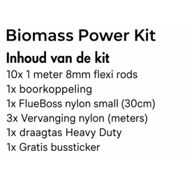 Rodstation FlueBoss® Biomassa Power Kit | 123rookkanaal
