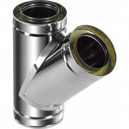 T-stuk 45 graden dubbelwandig rookkanaal Ø160mm Profi-Line | 123rookkanaal