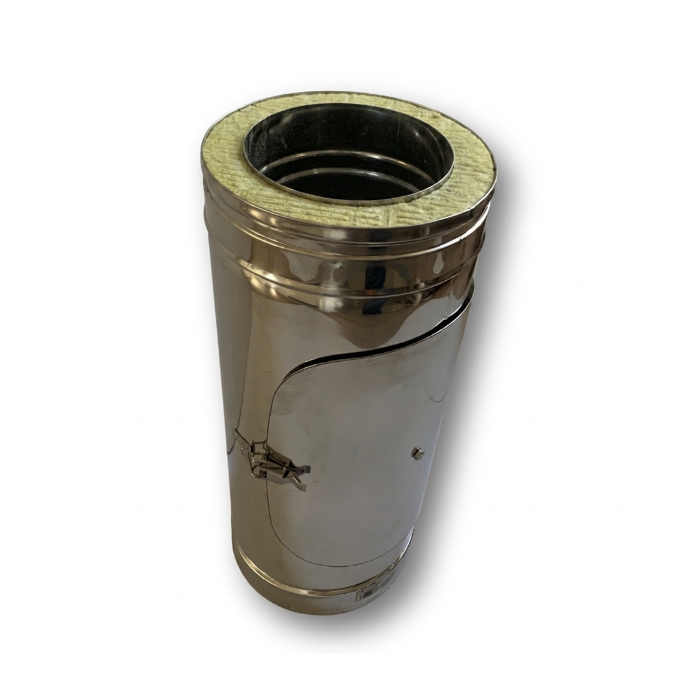 DINAK DW Inspectie-element met ronde deur Ø130mm | 123rookkanaal