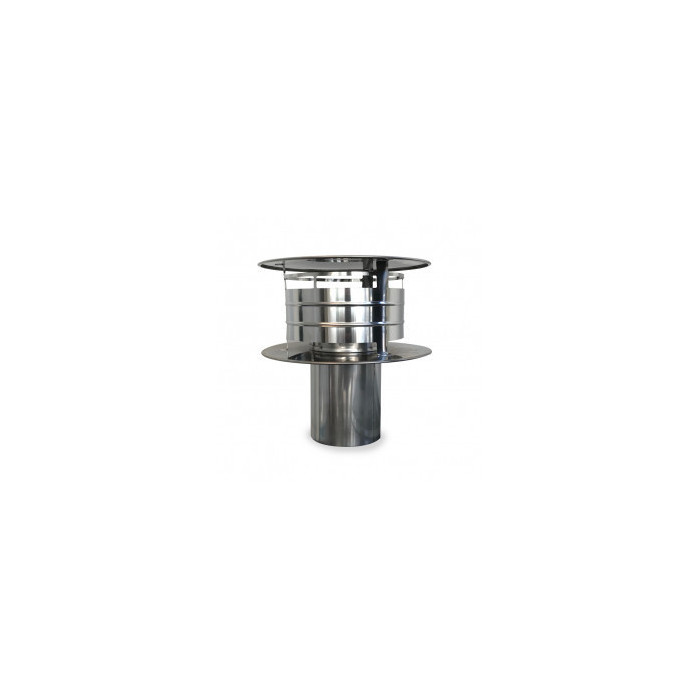 RVS kachelpijp enkelwandig trekkap Ø110mm | 123rookkanaal