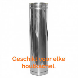 Dubbelwandig rookkanaal tbv houtkachel L:1m Ø130mm