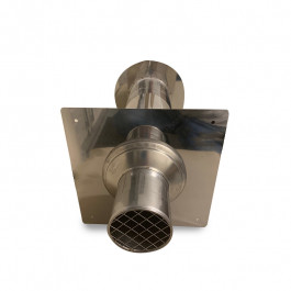 Dubbelwandige muurdoorvoer Ø80mm L:480mm type 1 | 123rookkanaal