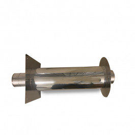 Dubbelwandige muurdoorvoer Ø80mm L:480mm type 1 | 123rookkanaal