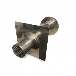 Dubbelwandige muurdoorvoer Ø80mm L:480mm type 1 | 123rookkanaal