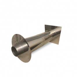 Dubbelwandige muurdoorvoer Ø80mm L:480mm type 1 | 123rookkanaal