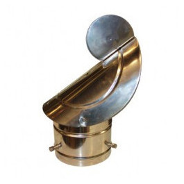 Gek Ø80-130mm tbv enkelwandig RVS rookkanaal / flexibel rookkanaal