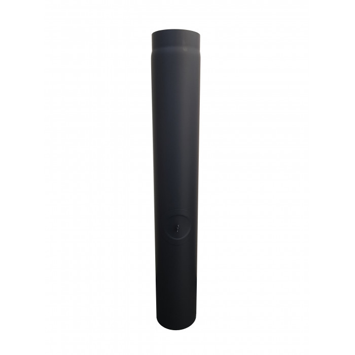 Kachelpijp enkelwandig met luik L:1m Ø150mm | 123rookkanaal