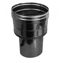 RVS enkelwandig verloop 99-131mm | 123rookkanaal