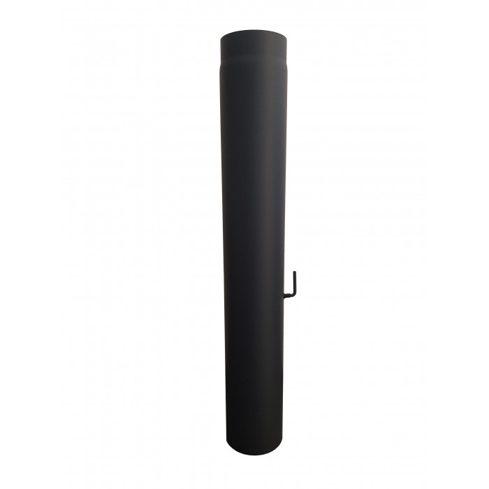 Kachelpijp L:100cm met smoorklep Ø130mm | 123rookkanaal