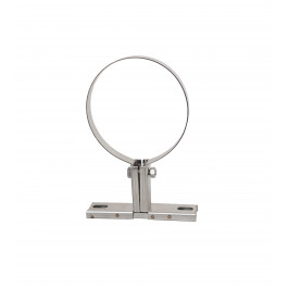 RVS pelletpijp enkelwandig verstelbare muurbeugel 55-85mm. Ø80mm | 123rookkanaal