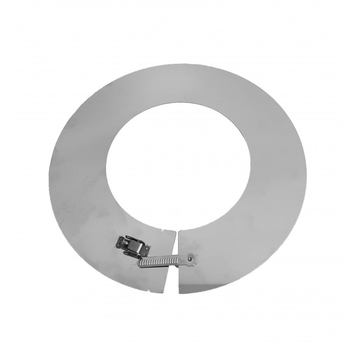 DINAK DW Wand / plafondrozet conisch dubbelwandig rookkanaal Ø200mm | 123rookkanaal