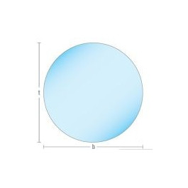 Glasplaat vloerplaat rond 110cm | 123rookkanaal