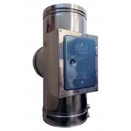 T-stuk 90 graden dubbelwandig rookkanaal met inspectieluik Ø250mm Profi-Line