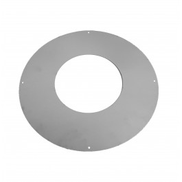 DINAK DW wand / plafondrozet plat dubbelwandig rookkanaal Ø130mm | 123rookkanaal