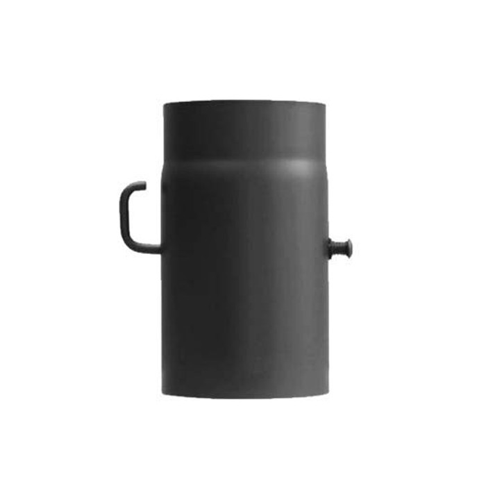Kachelpijp met smoorklep L:25cm Ø130mm | 123rookkanaal