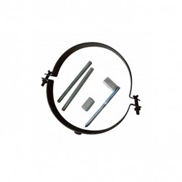 Kachelpijp enkelwandig muurbeugel Ø150mm | 123rookkanaal