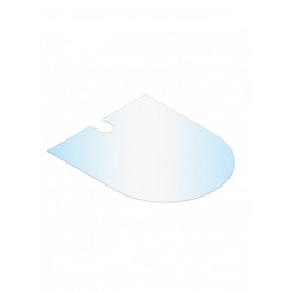 Glasplaat vloerplaat 100x120cm met uitsparing | 123rookkanaal