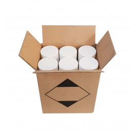 Doos met 6 x 300ml spuitbus GRIJS hittebestendige lak Kamino | 123rookkanaal