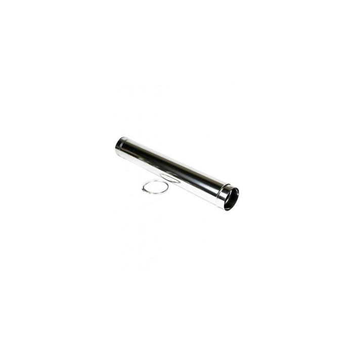 EW element lengte 1000 mm ø125mm RVS | 123rookkanaal