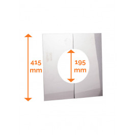 DINAK DW brandseparatieplaat 0-30 graden Ø130mm | 123rookkanaal