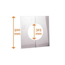 Brandseparatieplaat 45-60 graden dubbelwandig rookkanaal Ø250mm Profi-Line | 123rookkanaal