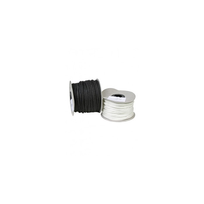 Glasvezelkoord 6mm (rol 50mtr- wit of zwart) | 123rookkanaal