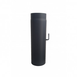 Kachelpijp met smoorklep L:50cm Ø125mm | 123rookkanaal