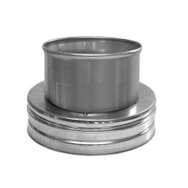 DINAK DW verloop DW-EW (contraverloop) Ø130mm | 123rookkanaal
