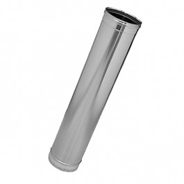 RVS EW element lengte 1000 mm ø125mm | 123rookkanaal