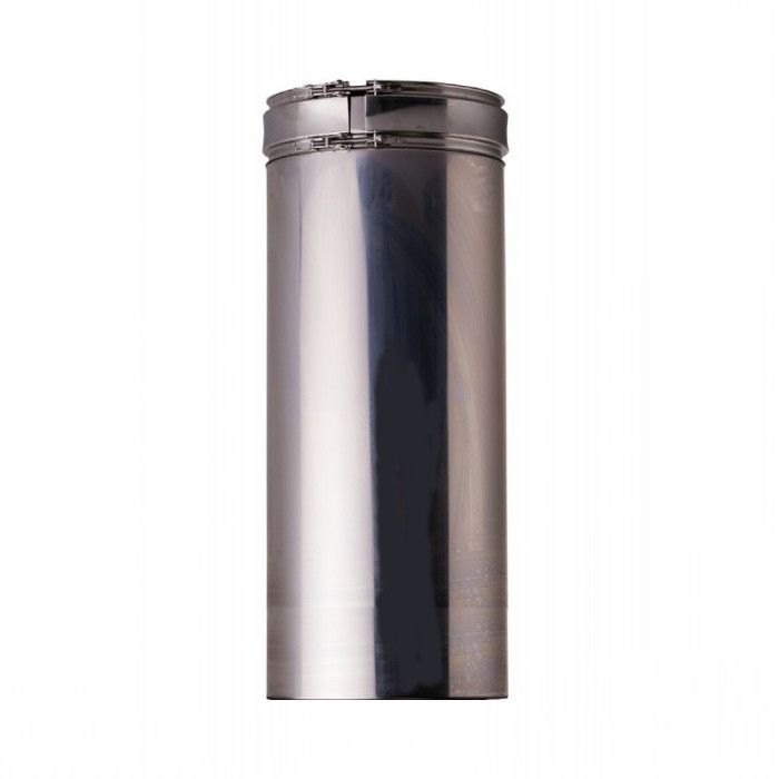 nisbus verticaal L:440mm dubbelwandig rookkanaal Ø130mm Profi-Line | 123rookkanaal