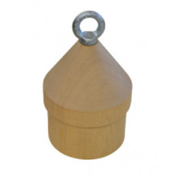 Houten klos tbv 111mm flexibel rookkanaal | 123rookkanaal
