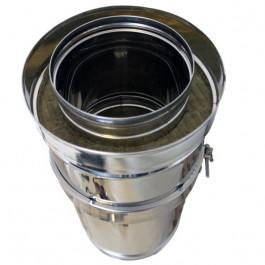 DINAK DW schuifelement L:350-530mm Ø130mm | 123rookkanaal