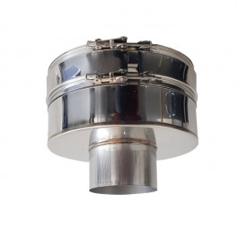 Verloop van Ø100mm enkelwandig naar Ø150mm dubbelwandig Profi-Line | 123rookkanaal