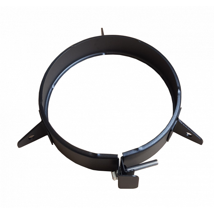 DINAK DW Black tuidraadbeugel dubbelwandig rookkanaal Ø150mm | 123rookkanaal