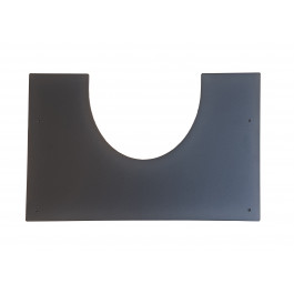 DINAK DW Black brandseparatieplaat hellend dak v/a 30 graden Ø150mm | 123rookkanaal
