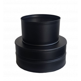 DINAK DW Black verloop DW-EW (contraverloop) Ø150mm | 123rookkanaal